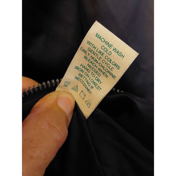 Groovy Monkey Black/Gray Satin Bomber Jacket w/Embroidered Hummingbirds, Medium - Picture 8 of 8